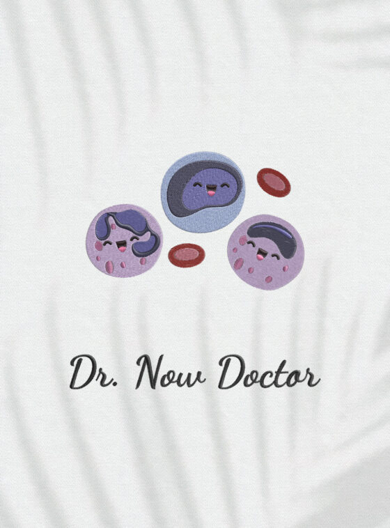 Halat medical brodat - Blood Cells
