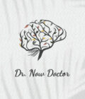 Halat medical brodat - Brain