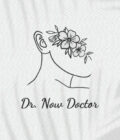 Halat medical brodat - Ear - Greenery