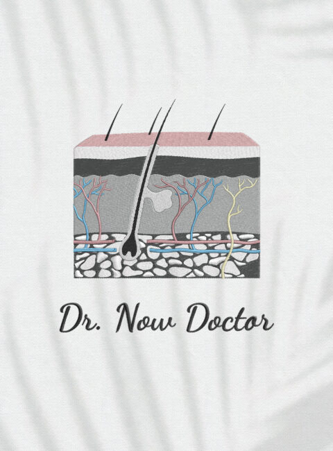 Halat medical brodat - The layers of skin