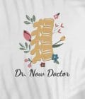 Halat medical brodat - Spine - Pastel spring